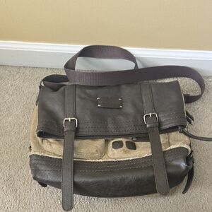Sherpani Brown and Tan Crossbody Bag